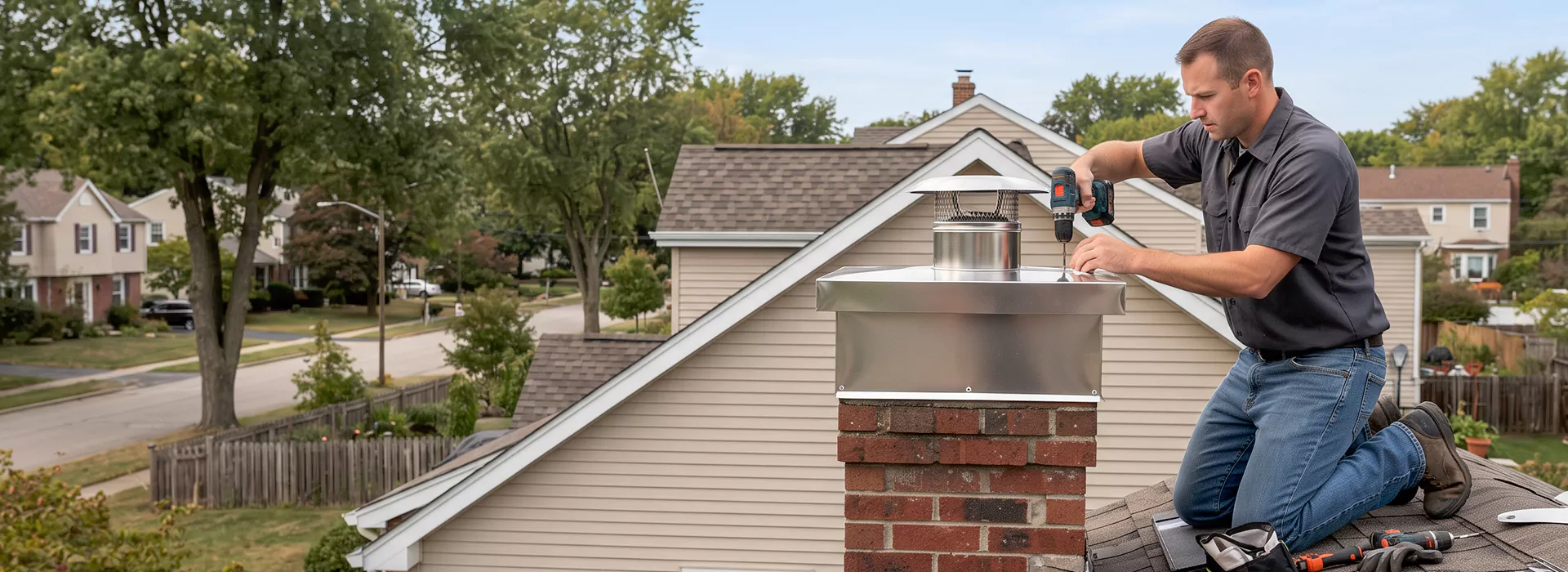 Chimney Chase Cover Installation Norwalk, CA