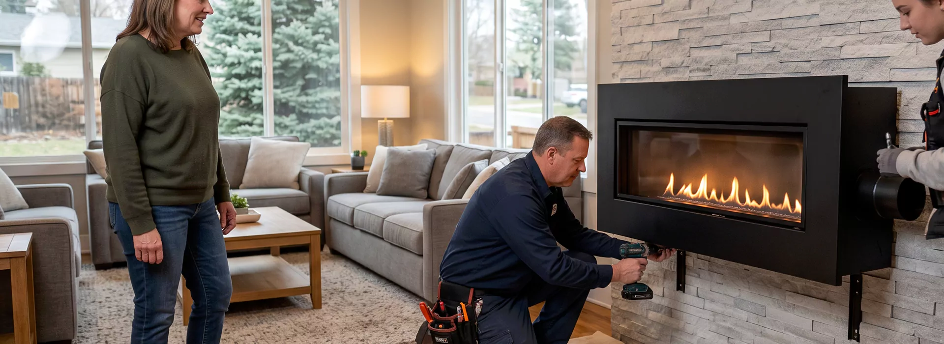 Floating Fireplace Installation Norwalk, CA