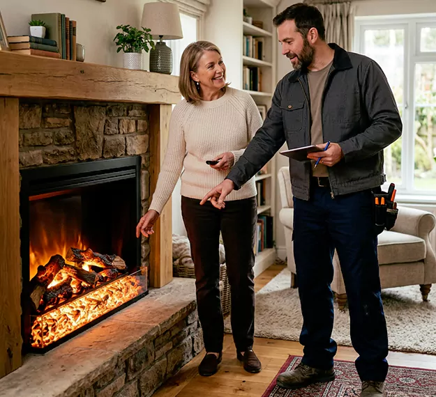 Why Norwalk Homeowners Choose Our Electric Fireplace Embers Team?