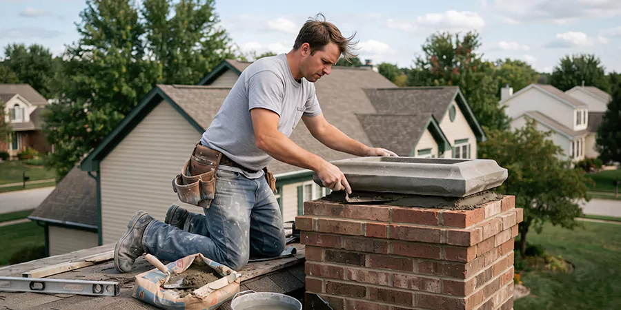 Stone Chimney Crown Installation Norwalk