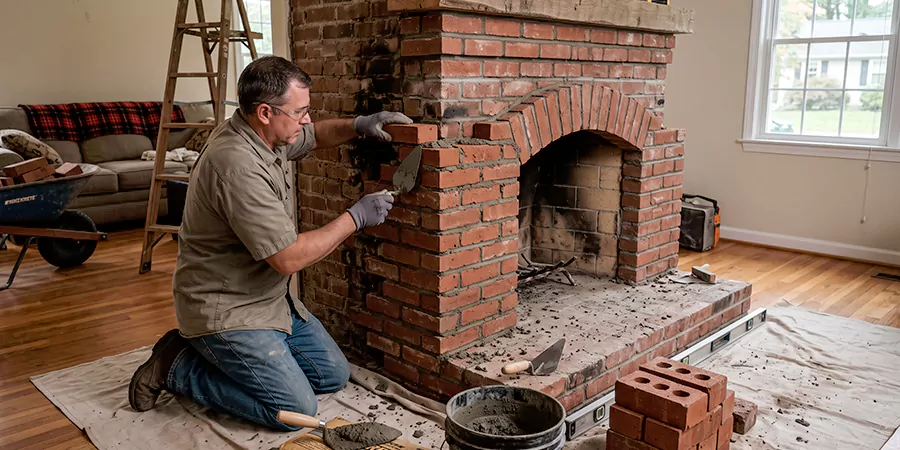 Rebuild Stone Fireplace Norwalk