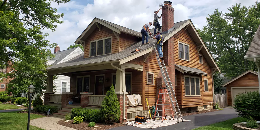 Residential Chimney Masonry Repair and Tuckpointing Norwalk